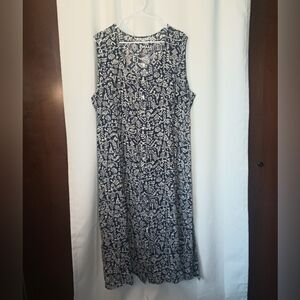 Northstyle Women's Button Front Maxi Shirt Dress 2X Boho Aztec Beachy NWOT